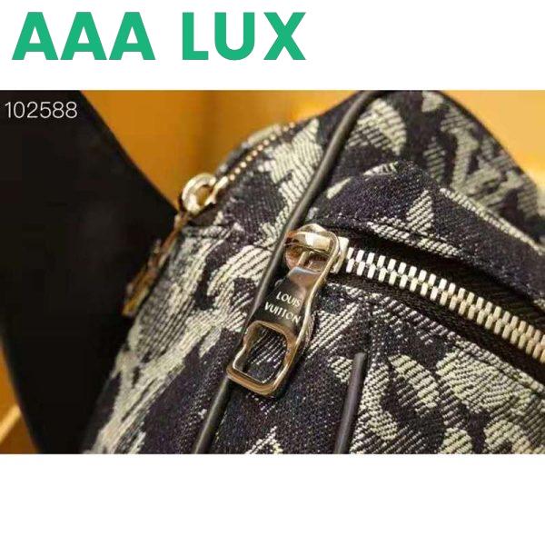 Replica Louis Vuitton LV Unisex Outdoor Bumbag Monogram Tapestry Coated Canvas-Navy 9