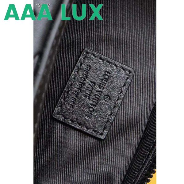 Replica Louis Vuitton LV Unisex Duo Messenger Black Monogram Shadow Calf Leather 11