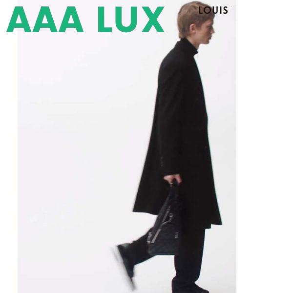 Replica Louis Vuitton LV Unisex Duo Sling Bag Black Monogram Coated Canvas Taiga Cowhide Leather 14