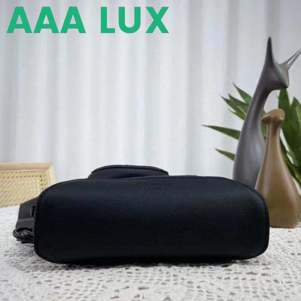 Replica Louis Vuitton LV Unisex Duo Slingbag Black Calf Leather Removable Zipped Pouch 6
