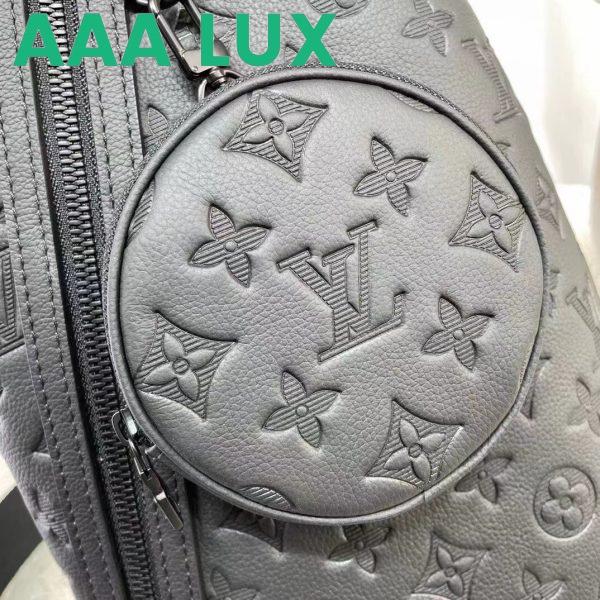 Replica Louis Vuitton LV Unisex Duo Slingbag Black Calf Leather Removable Zipped Pouch 7