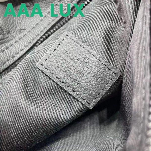 Replica Louis Vuitton LV Unisex Duo Slingbag Black Calf Leather Removable Zipped Pouch 11
