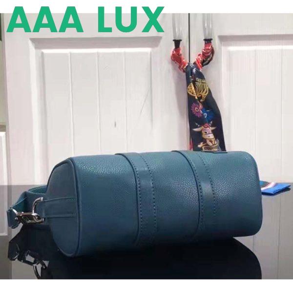 Replica Louis Vuitton LV Unisex Keepall XS Blue Aerogram Cowhide Leather Textile Lining 5