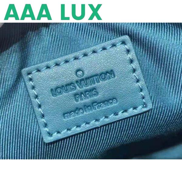 Replica Louis Vuitton LV Unisex Keepall XS Blue Aerogram Cowhide Leather Textile Lining 15