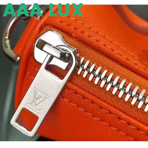 Replica Louis Vuitton LV Unisex Keepall XS Orange Aerogram Cowhide Leather Textile Lining 9