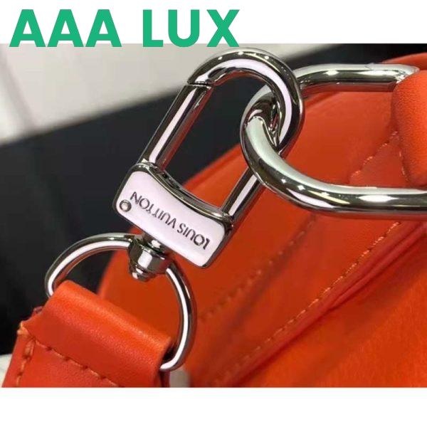 Replica Louis Vuitton LV Unisex Keepall XS Orange Aerogram Cowhide Leather Textile Lining 10