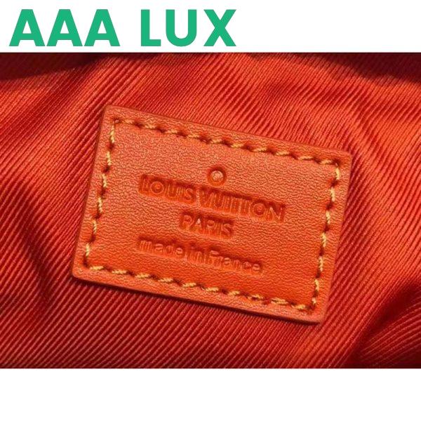 Replica Louis Vuitton LV Unisex Keepall XS Orange Aerogram Cowhide Leather Textile Lining 11