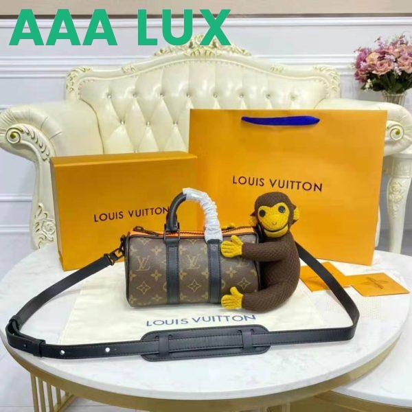 Replica Louis Vuitton LV Unisex Keepall XS Zoom with Friends Monogram Coated Canvas 9