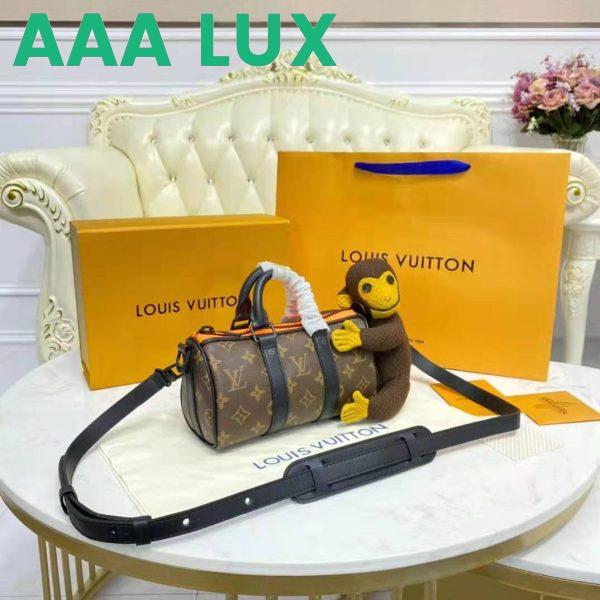 Replica Louis Vuitton LV Unisex Keepall XS Zoom with Friends Monogram Coated Canvas 10