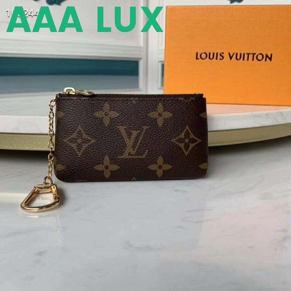 Replica Louis Vuitton LV Unisex Key Pouch Iconic Monogram Canvas-Brown 3