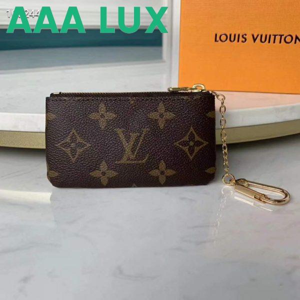Replica Louis Vuitton LV Unisex Key Pouch Iconic Monogram Canvas-Brown 4