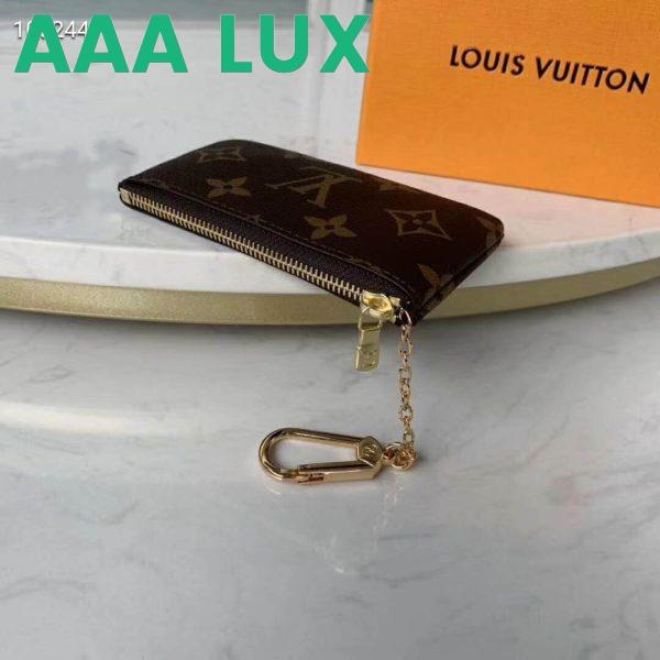 Replica Louis Vuitton LV Unisex Key Pouch Iconic Monogram Canvas-Brown 5