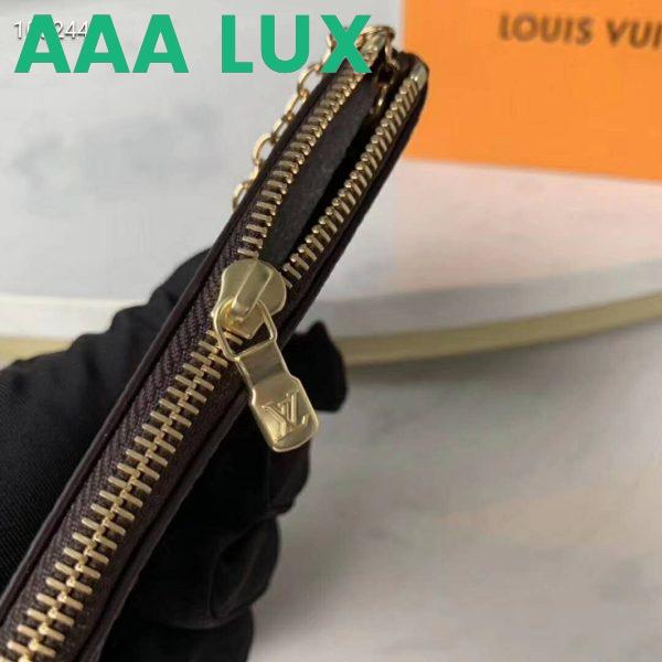 Replica Louis Vuitton LV Unisex Key Pouch Iconic Monogram Canvas-Brown 8