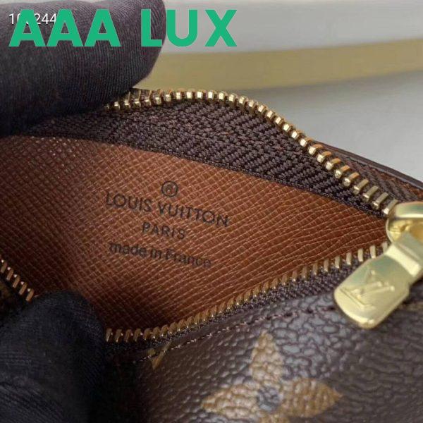 Replica Louis Vuitton LV Unisex Key Pouch Iconic Monogram Canvas-Brown 9