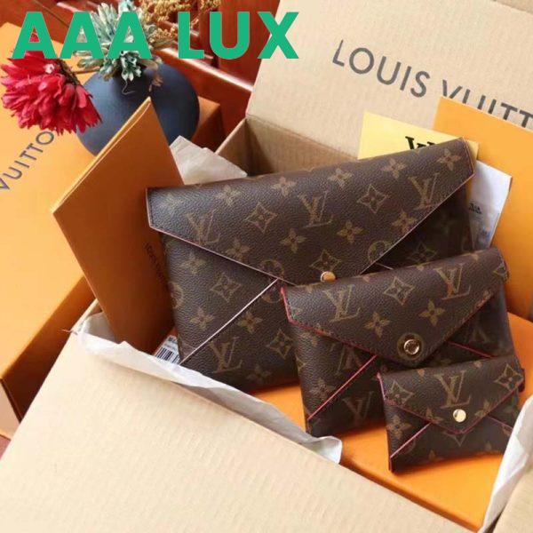 Replica Louis Vuitton LV Unisex Kirigami Pochette Brown Monogram Coated Canvas Cowhide Leather 3