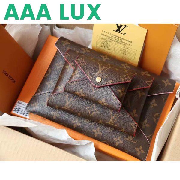 Replica Louis Vuitton LV Unisex Kirigami Pochette Brown Monogram Coated Canvas Cowhide Leather 4