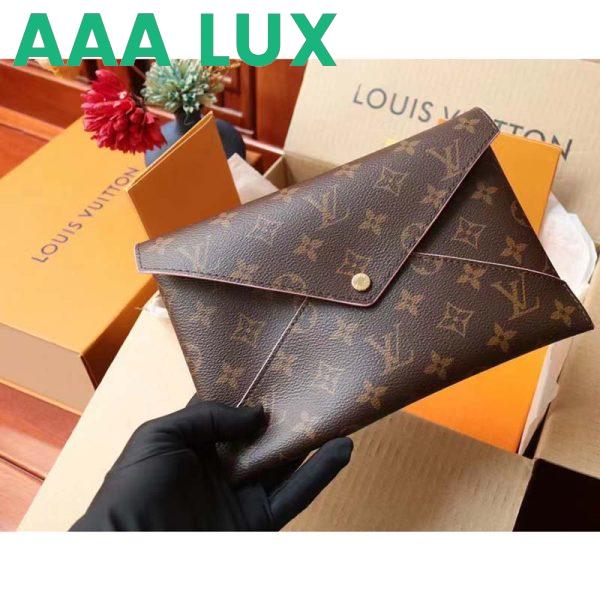Replica Louis Vuitton LV Unisex Kirigami Pochette Brown Monogram Coated Canvas Cowhide Leather 7