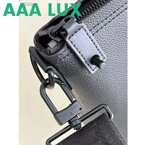 Replica Louis Vuitton LV Unisex Lock It Tote Bag Black Grained Calf Cowhide Leather 9