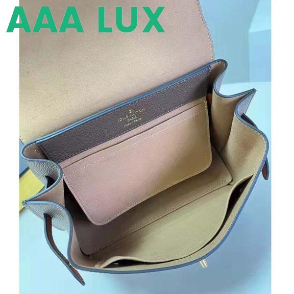 Replica Louis Vuitton LV Unisex Lockme Ever BB Handbag Brown White Calfskin 9