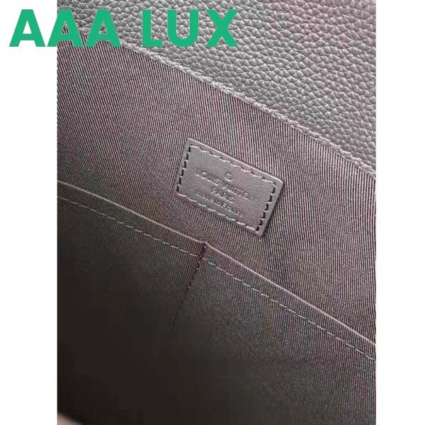 Replica Louis Vuitton LV Unisex LV Aerogram Tote Black Grained Calf Cowhide Leather 11