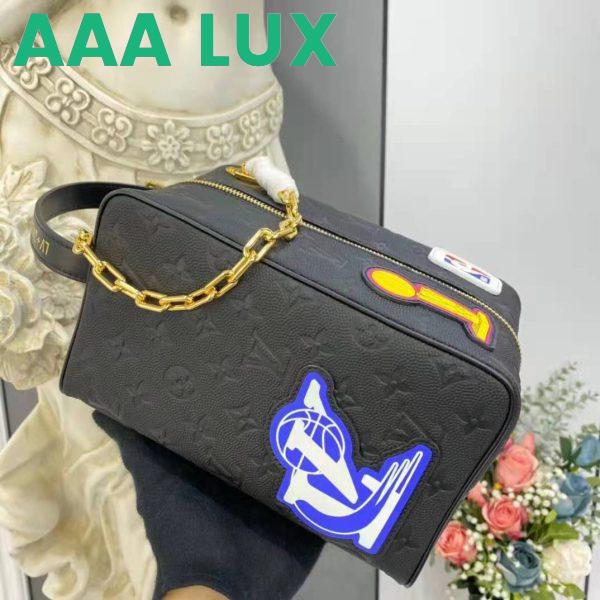 Replica Louis Vuitton LV Unisex LV x NBA Cloakroom Dopp Kit Black Cowhide Leather 5