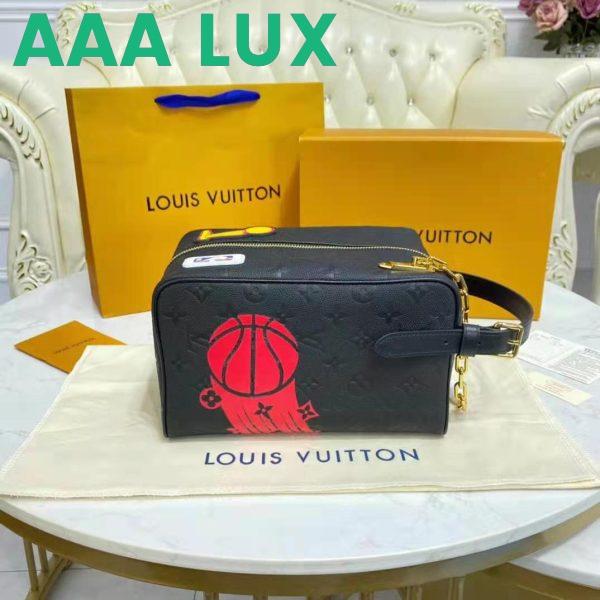 Replica Louis Vuitton LV Unisex LV x NBA Cloakroom Dopp Kit Black Cowhide Leather 8