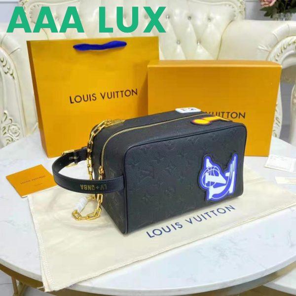 Replica Louis Vuitton LV Unisex LV x NBA Cloakroom Dopp Kit Black Cowhide Leather 10