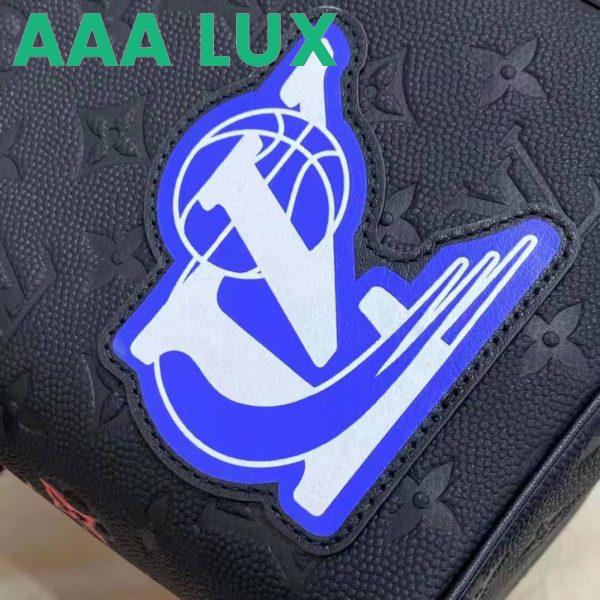 Replica Louis Vuitton LV Unisex LV x NBA Cloakroom Dopp Kit Black Cowhide Leather 12