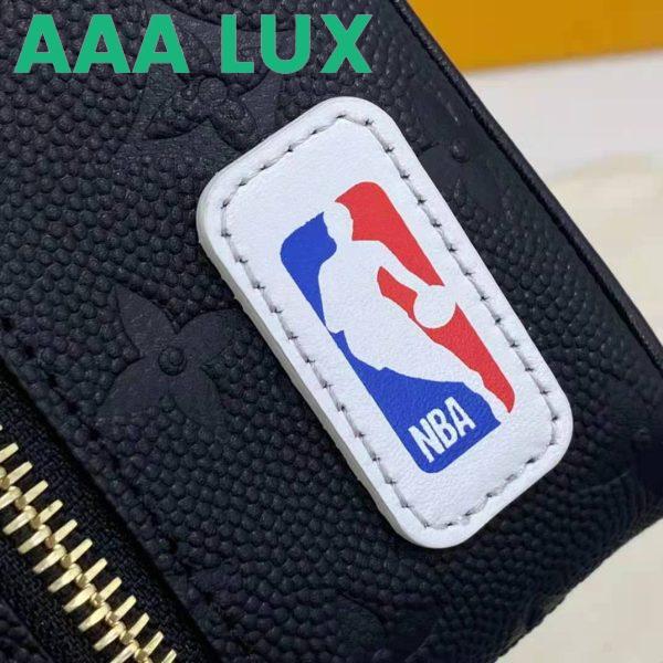 Replica Louis Vuitton LV Unisex LV x NBA Cloakroom Dopp Kit Black Cowhide Leather 13