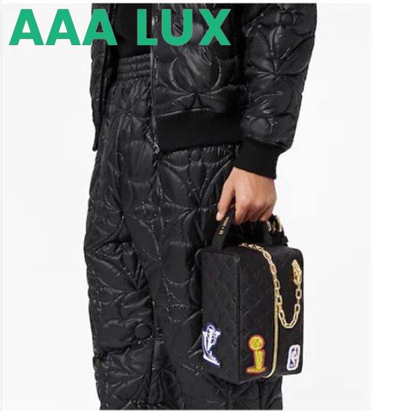 Replica Louis Vuitton LV Unisex LV x NBA Cloakroom Dopp Kit Black Cowhide Leather 18