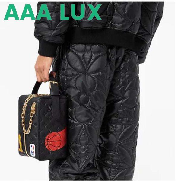 Replica Louis Vuitton LV Unisex LV x NBA Cloakroom Dopp Kit Black Cowhide Leather 19