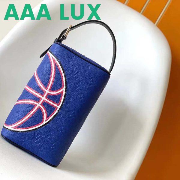 Replica Louis Vuitton LV Unisex LV x NBA Dopp Kit Blue Embossed Taurillon Leather 5