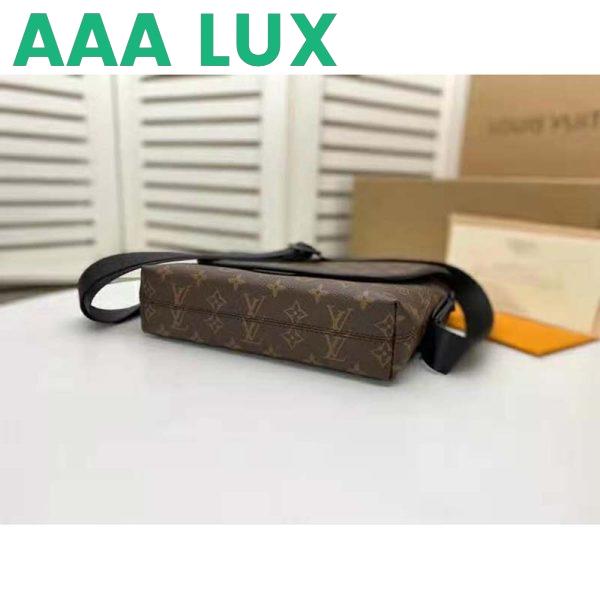 Replica Louis Vuitton LV Unisex Magnetic Messenger Bag Monogram Coated Canvas-Brown 6