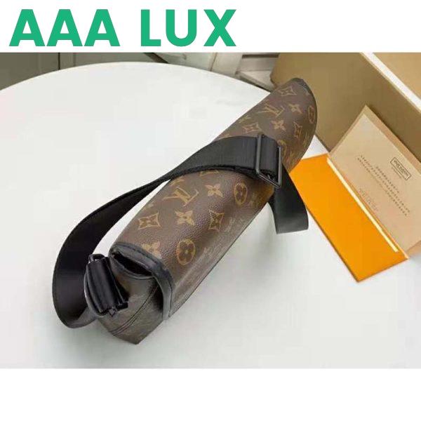 Replica Louis Vuitton LV Unisex Magnetic Messenger Bag Monogram Coated Canvas-Brown 7