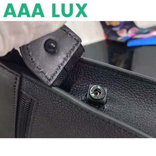 Replica Louis Vuitton LV Unisex Messenger Voyage Black Aerogram Cowhide Leather Textile Lining 8