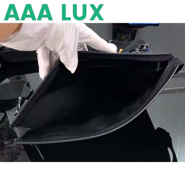 Replica Louis Vuitton LV Unisex Messenger Voyage Black Aerogram Cowhide Leather Textile Lining 10