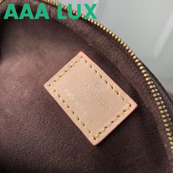Replica Louis Vuitton LV Unisex Mini Bumbag Brown Natural Cowhide Leather Monogram Coated Canvas 11