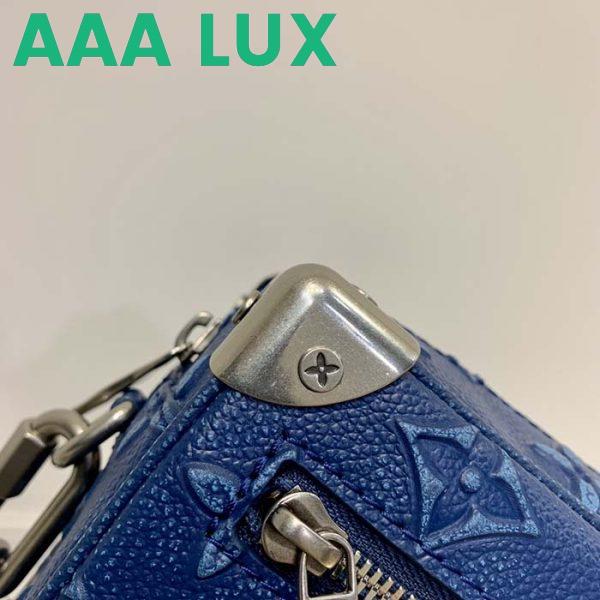 Replica Louis Vuitton LV Unisex Mini Soft Trunk Denim Blue Cowhide Leather 9