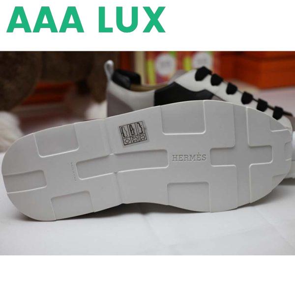Replica Hermes Men Rebus Sneaker Shoes White 8