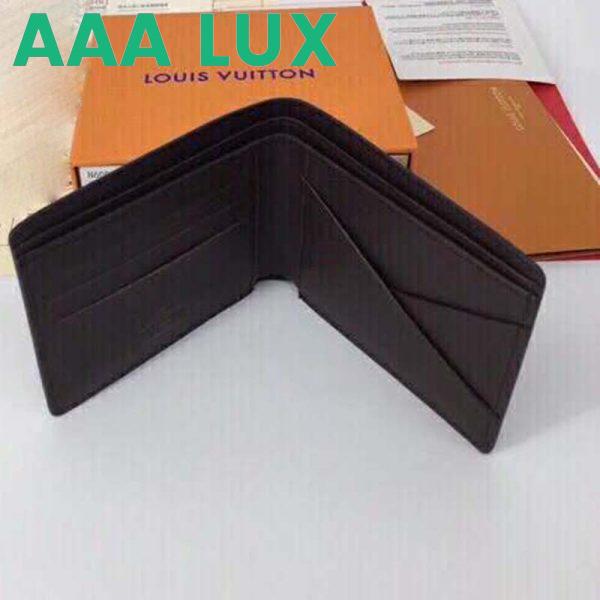 Replica Louis Vuitton LV Unisex Multiple Wallet Coated Canvas-Brown 7
