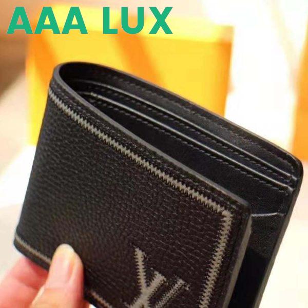 Replica Louis Vuitton LV Unisex Multiple Wallet in Taurillon Leather-Black 7