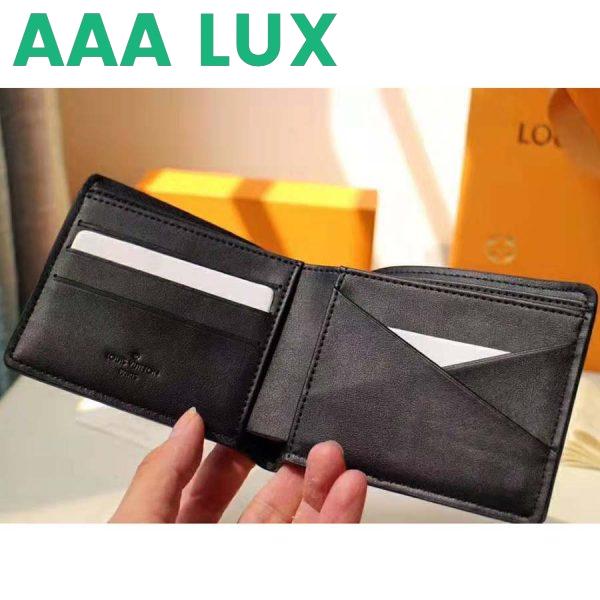 Replica Louis Vuitton LV Unisex Multiple Wallet in Taurillon Leather-Black 8
