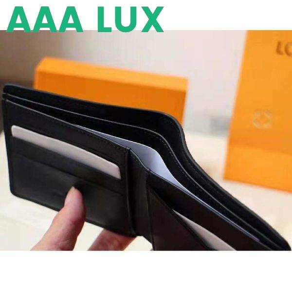 Replica Louis Vuitton LV Unisex Multiple Wallet in Taurillon Leather-Black 9