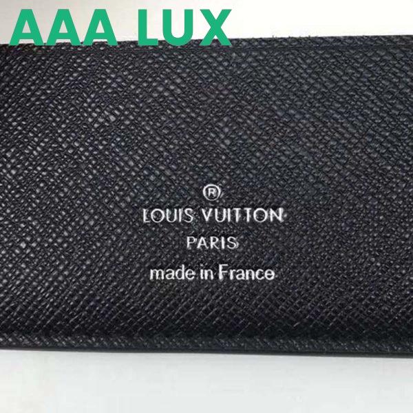 Replica Louis Vuitton LV Unisex Multiple Wallet Monogram Eclipse Canvas-Grey 11