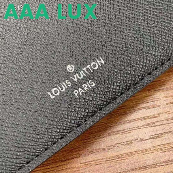 Replica Louis Vuitton LV Unisex Multiple Wallet Monogram Macassar Coated Canvas Cowhide Leather 10