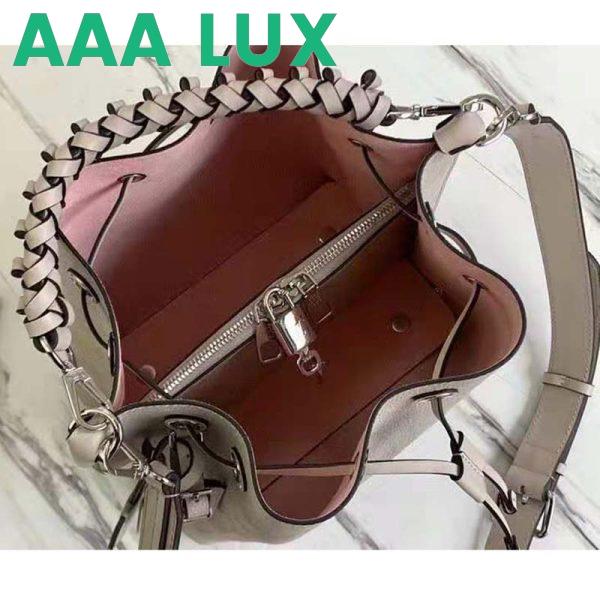 Replica Louis Vuitton LV Unisex Muria Bucket Bag Snow White Mahina Perforated Calf Leather 7