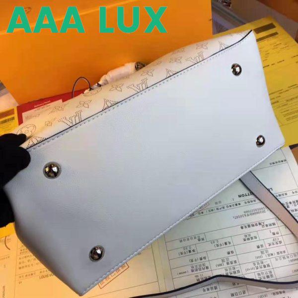 Replica Louis Vuitton LV Women Beaubourg Hobo Bag Snow White Mahina Perforated Calf Leather 9