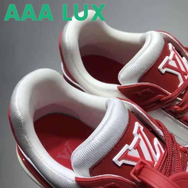 Replica Louis Vuitton LV Men LV Trainer Sneaker Mix of Materials Rubber Monogram Flowers 9