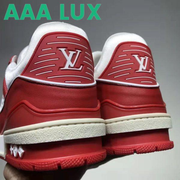Replica Louis Vuitton LV Men LV Trainer Sneaker Mix of Materials Rubber Monogram Flowers 10