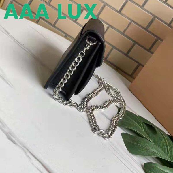 Replica Louis Vuitton LV Unisex Mylockme Chain Pochette Black Soft Grained Calfskin 7